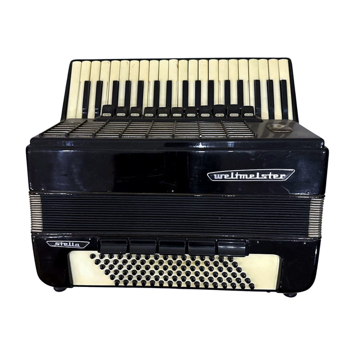 Weltmeister Stella Piano Accordion — 120 Bass, Black (Made in Germany) — Bob Music Store