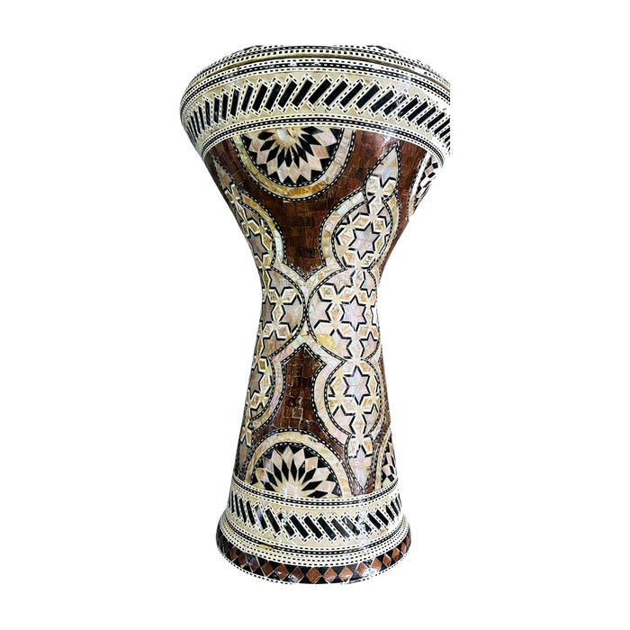 Gawharet El Fan Darbuka - Star-and-Diamond Geometric Mosaic — Bob Music Store