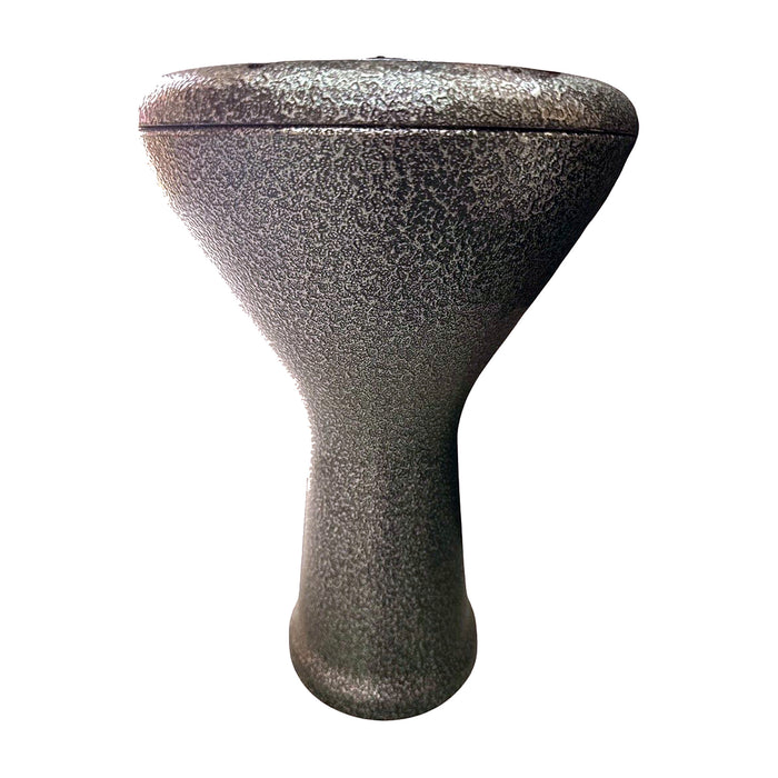 Antique Hammered-Metal Darbuka - Charcoal & Olive Speckle — Bob Music Store