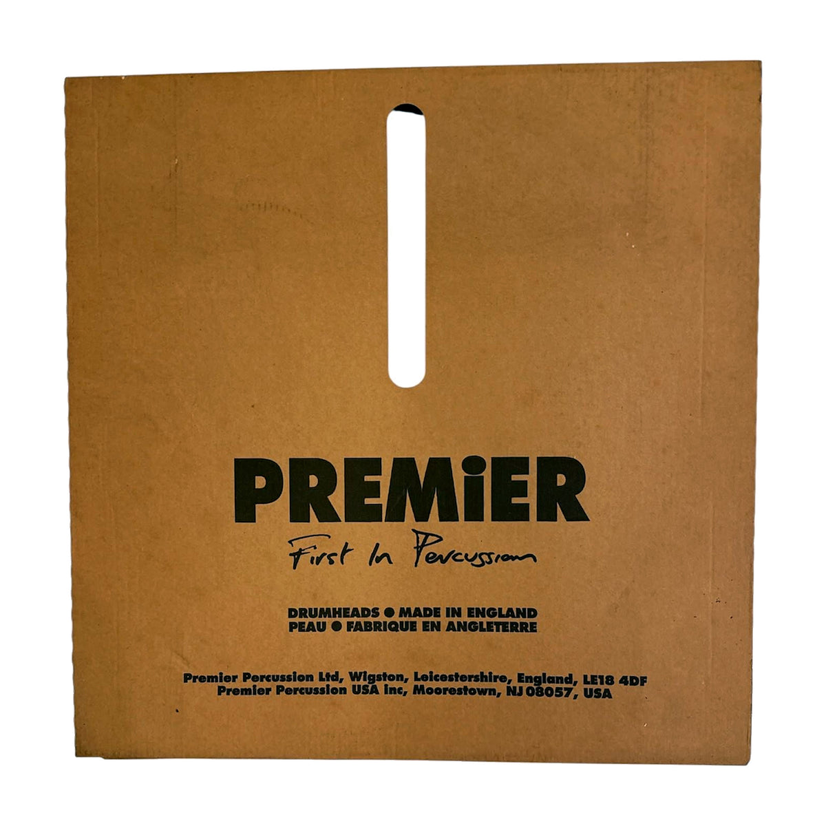 Vintage Premier Percussion (UK) Drumhead Packaging - Empty Sleeve — Bob Music Store