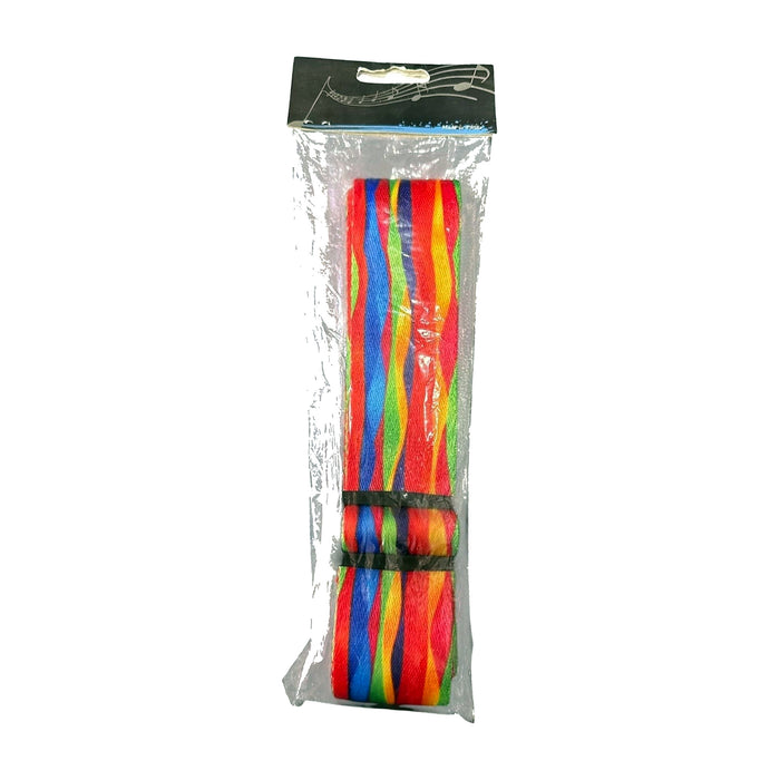 Guitar Strap — Rainbow Tie-Dye Stripe Print — Bob Music Store