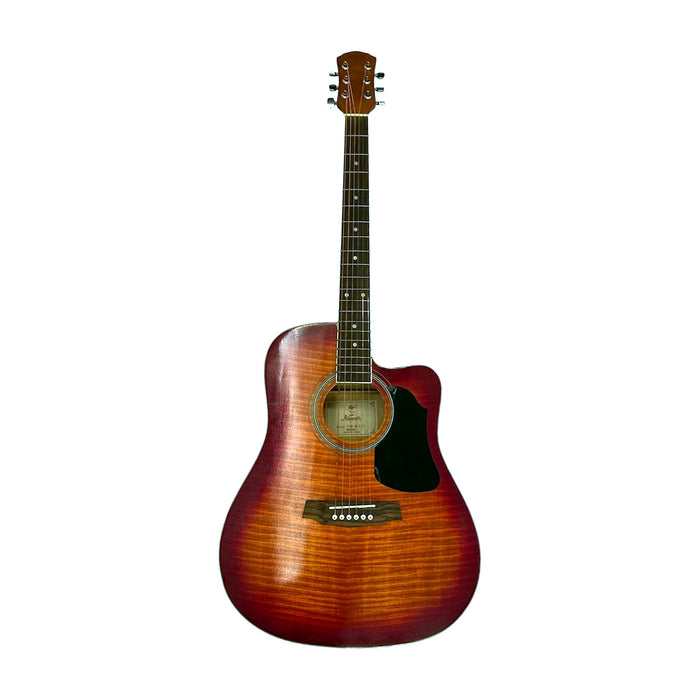 Kapok FLD-20CCS Acoustic Guitar — Cutaway Dreadnought, Cherry Sunburst — Bob Music Store