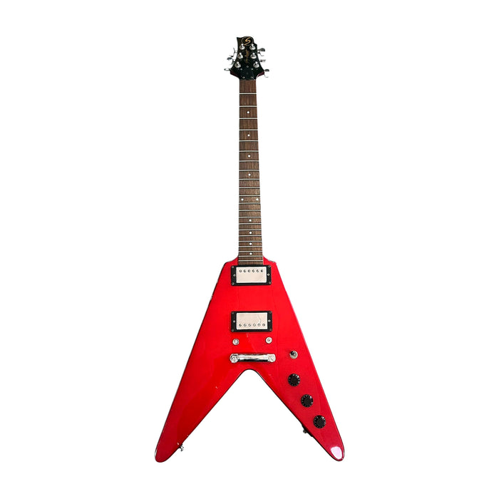 Flying V Electric Guitar — Gloss Red — Bob Music Store