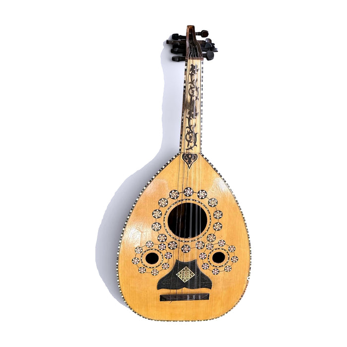 Vintage Ornate Oud — Mother-of-Pearl Stars & Mosaic Inlay — Bob Music Store