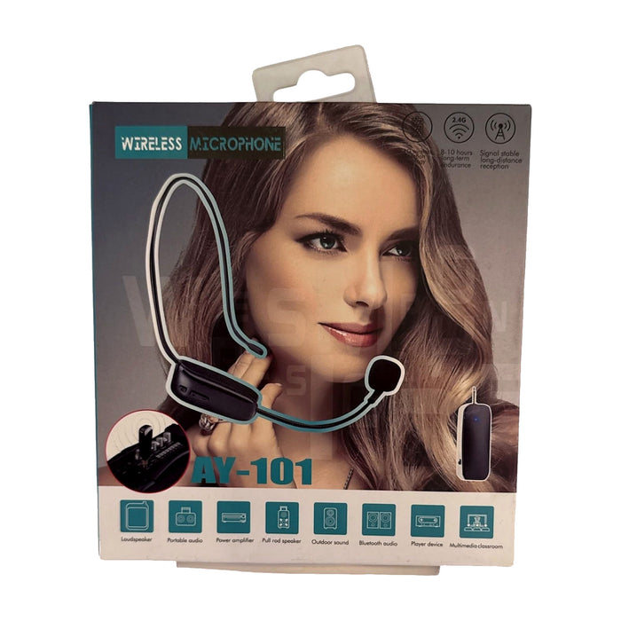 AY-101 Wireless Headset Microphone (2.4GHz) — Bob Music Store