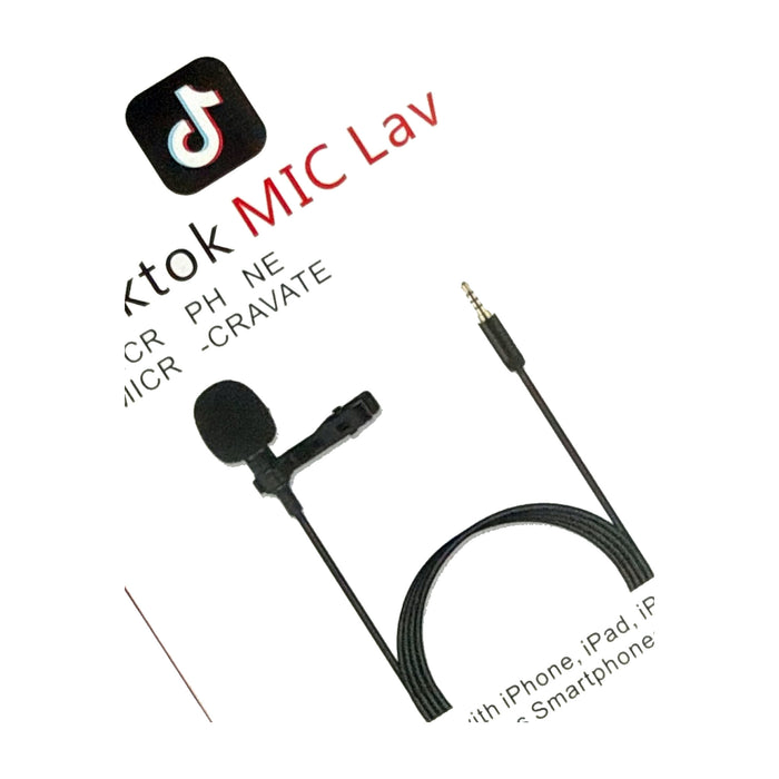 Lavalier Clip-On Microphone — Smartphone & Camera Compatible — Bob Music Store