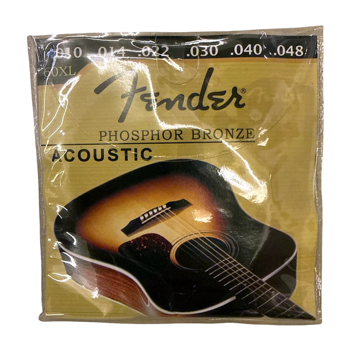 Fender 60XL Acoustic Strings — Phosphor Bronze, Extra Light .010-.048 — Bob Music Store