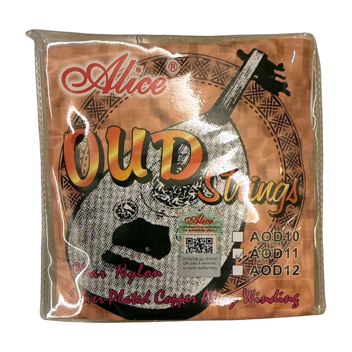 Alice AOD11 Oud Strings — 11-String Set, Silver-Plated Copper — Bob Music Store