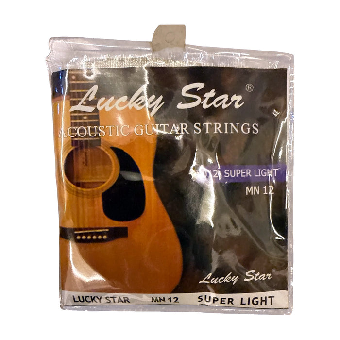 Lucky Star MN12 Acoustic Guitar Strings — Super Light .012 — Bob Music Store