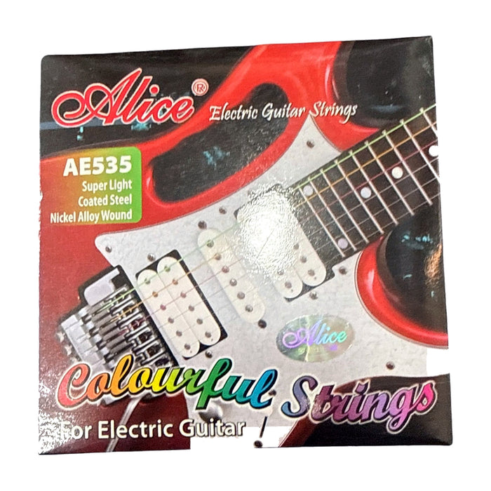 Alice AE535 Electric Strings — Colourful Coated, Super Light — Bob Music Store