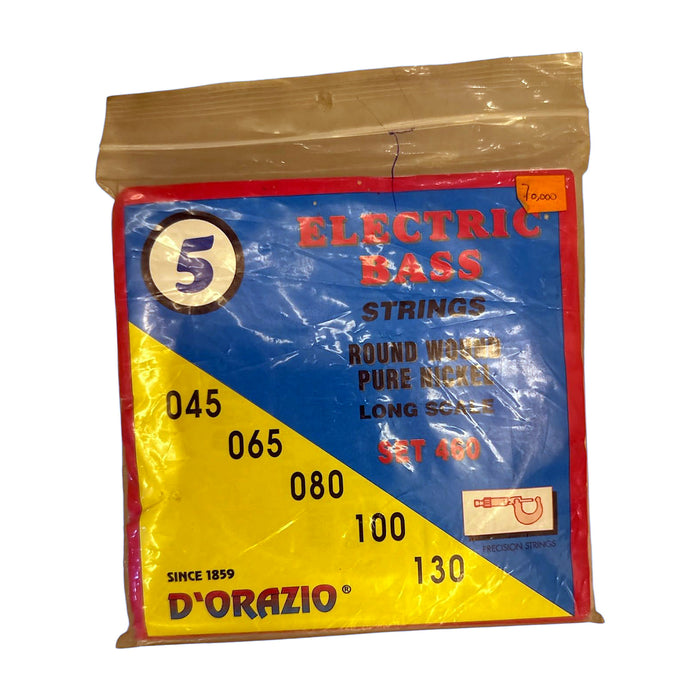D'Orazio Set 460 Electric Bass Strings — 5-String, Pure Nickel — Bob Music Store