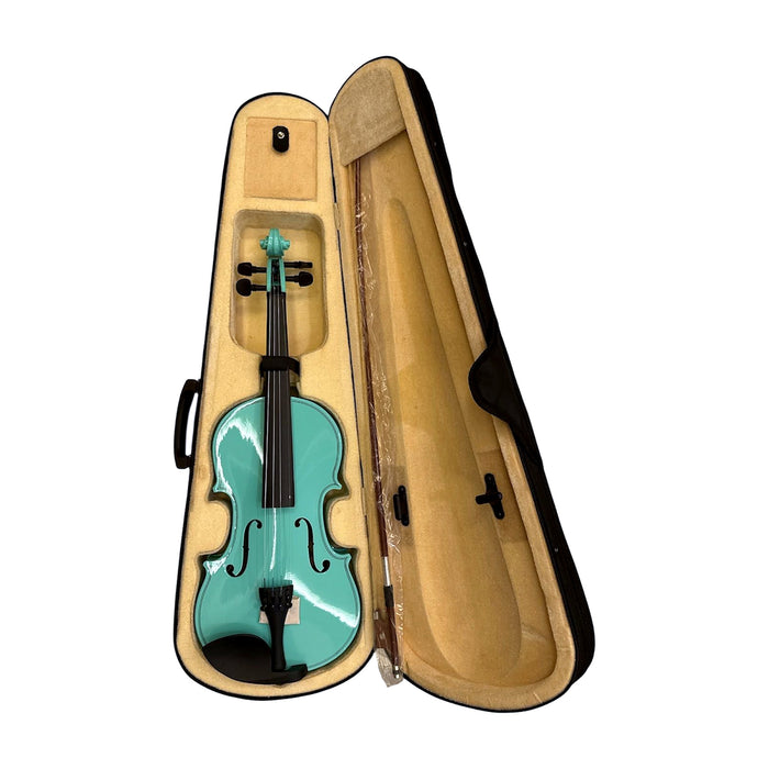 Student Violin 4/4 — Turquoise, with Case & Bow — Bob Music Store