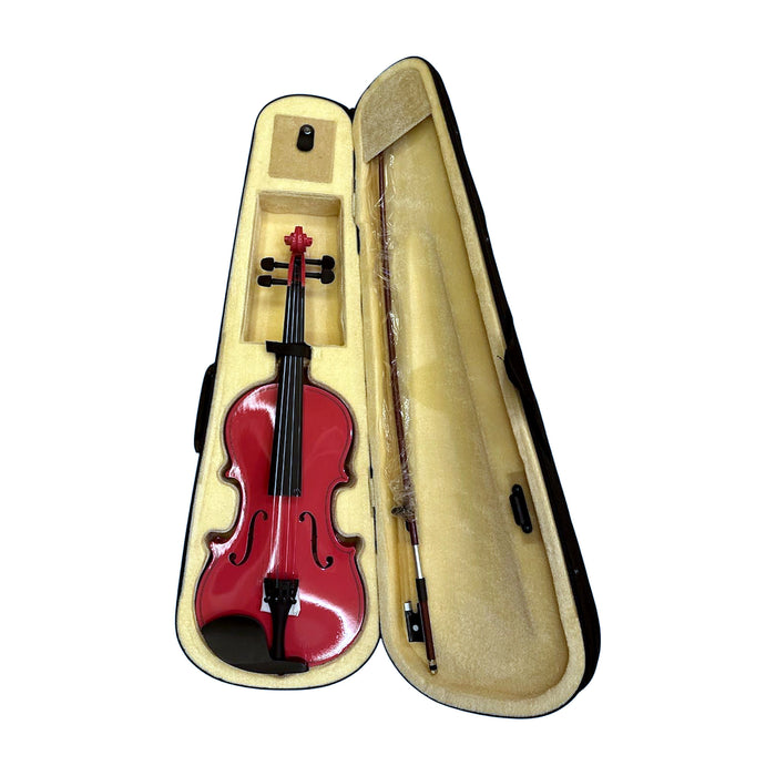 Student Violin 4/4 Outfit — Gloss Red, with Case & Bow — Bob Music Store