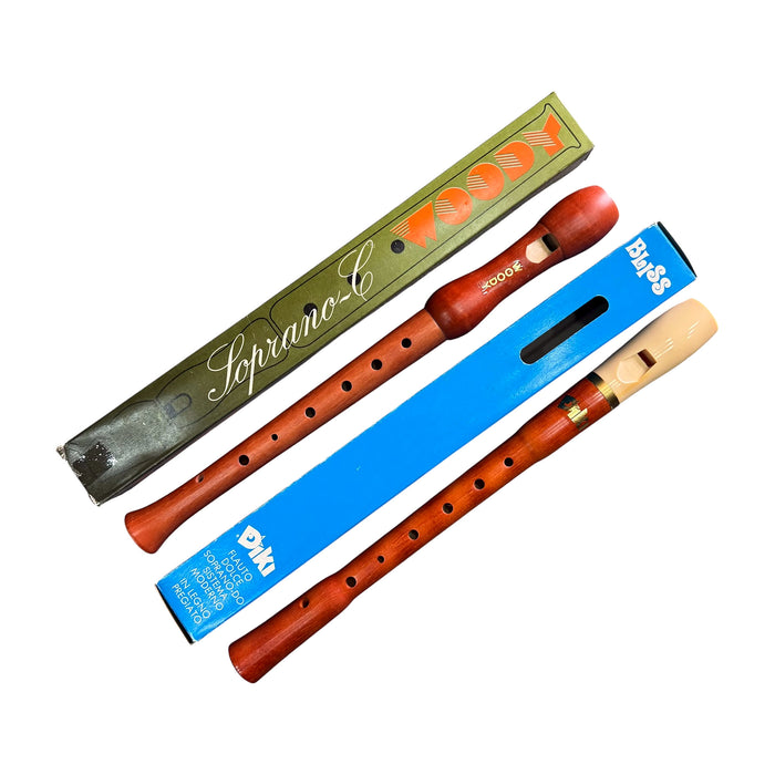 Soprano Recorder Assortment — Wood & Coloured, Boxed Selection — Bob Music Store
